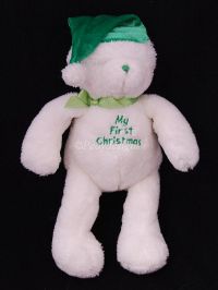 Gund BABY'S FIRST CHRISTMAS Plush Lovey Teddy Bear